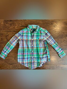 Ralph Lauren Multi-Color Plaid Button-Down Shirt